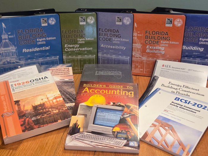 Florida General Contractor Exam Prep and Books Bundle